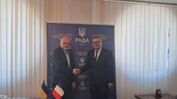 Україна та Франція розвивають міжпарламентський діалог: Олександр Мережко провів робочу зустріч з Фредеріком Петі