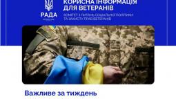 Підтримка ветеранів. Важливе за тиждень