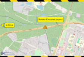По 9 августа частично будут ограничивать движение по путепроводу через трамвайные пути на Большой Кольцевой дороге
