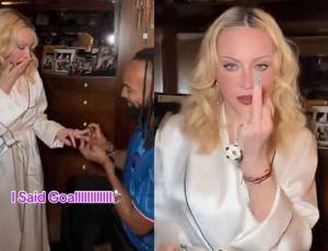 Мадонна обіграла ситуацію з «обручкою», яку їй дарує наречений