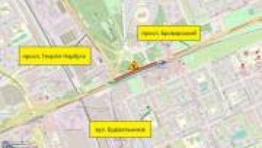 С 31 марта по 15 мая частично будут ограничивать движение транспорта по Броварскому проспекту (схема)