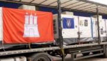 Киев с начала года получил от Лейпцига и Гамбурга 72 генератора разной мощности