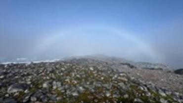 Украинские полярники зафиксировали белую радугу